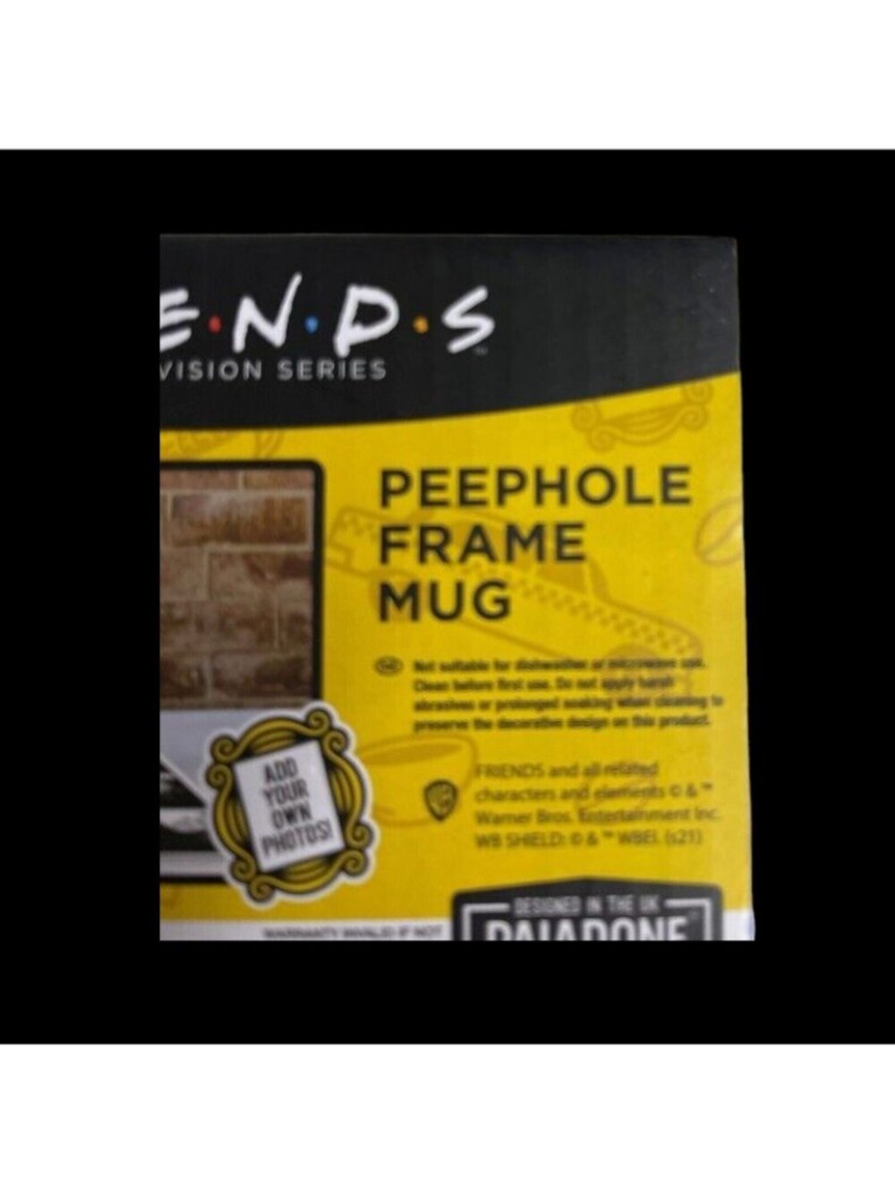 Friends TV Series Peephole Frame Mug Set Purple Yellow Gift Box New in Box - Picture 2 of 6